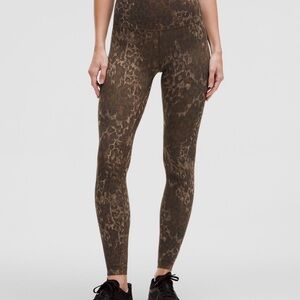 lululemon Align Truleopard Max Brown Multi 28” size 12